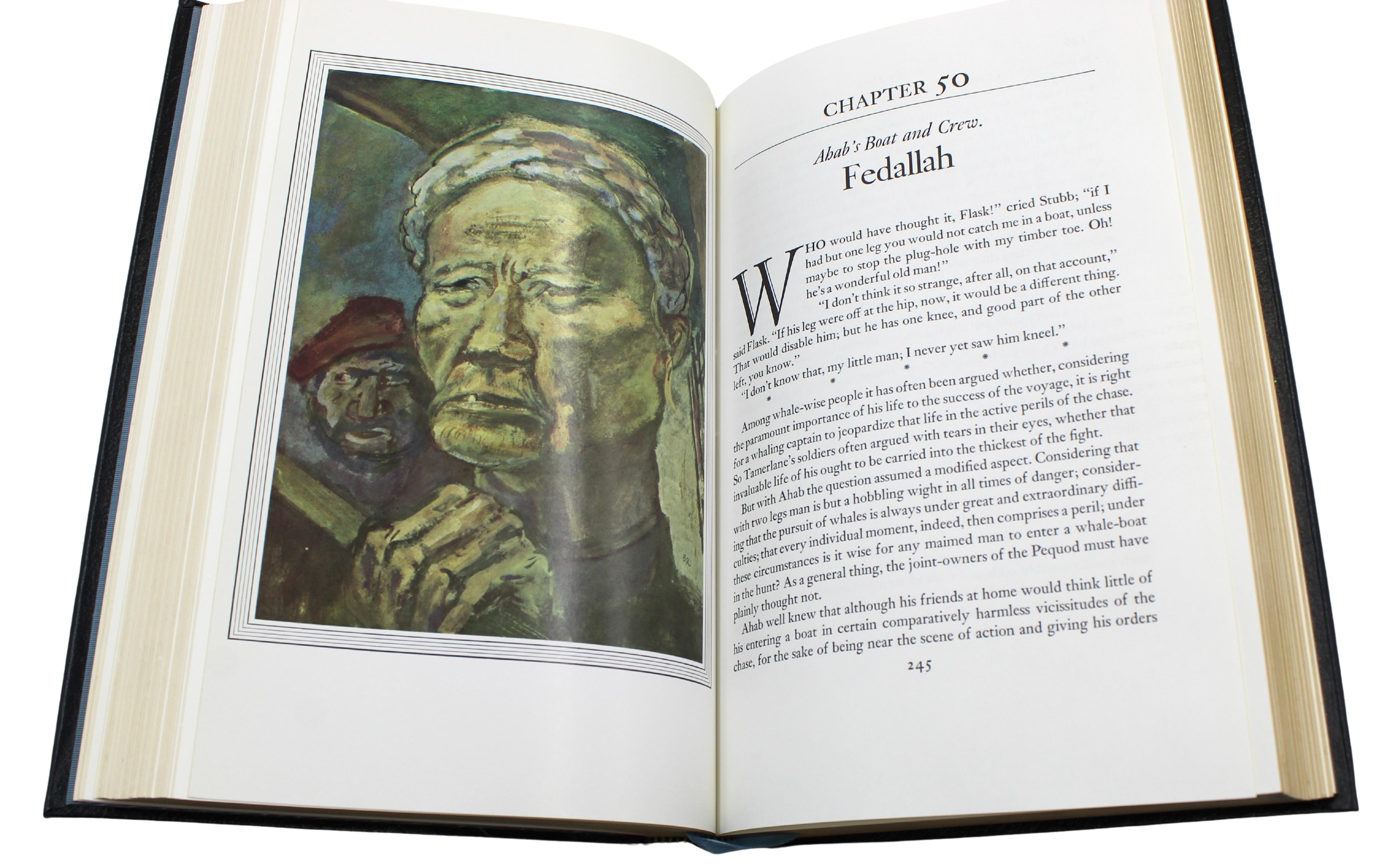 Moby Dick par Herman Melville, illustré par Boardman Robinson, Easton Press en vente 3
