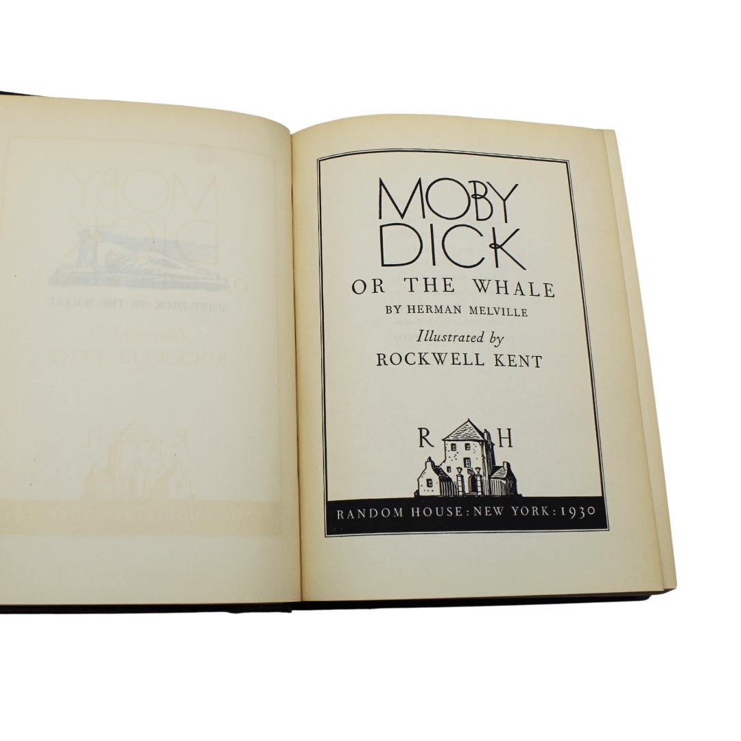 Moby Dick von Herman Melville, illustriert von R. Kent, Erstausgabe Thus (Geprägt) im Angebot