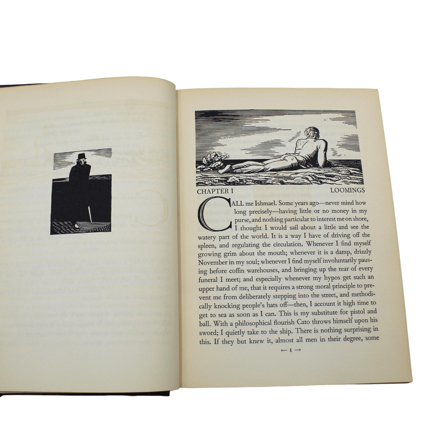 Moby Dick von Herman Melville, illustriert von R. Kent, Erstausgabe Thus im Zustand „Gut“ im Angebot in Colorado Springs, CO