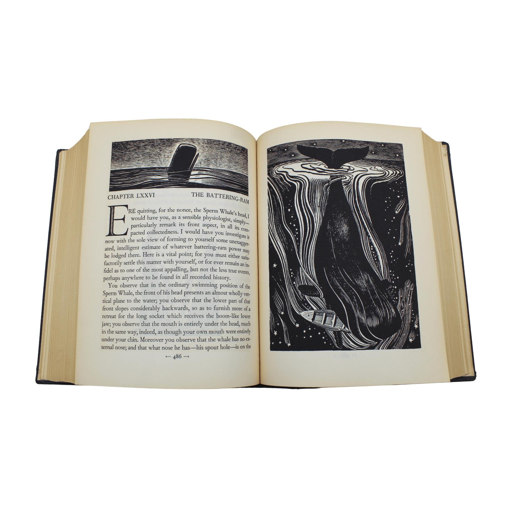 Moby Dick von Herman Melville, illustriert von R. Kent, Erstausgabe Thus (Mitte des 20. Jahrhunderts) im Angebot