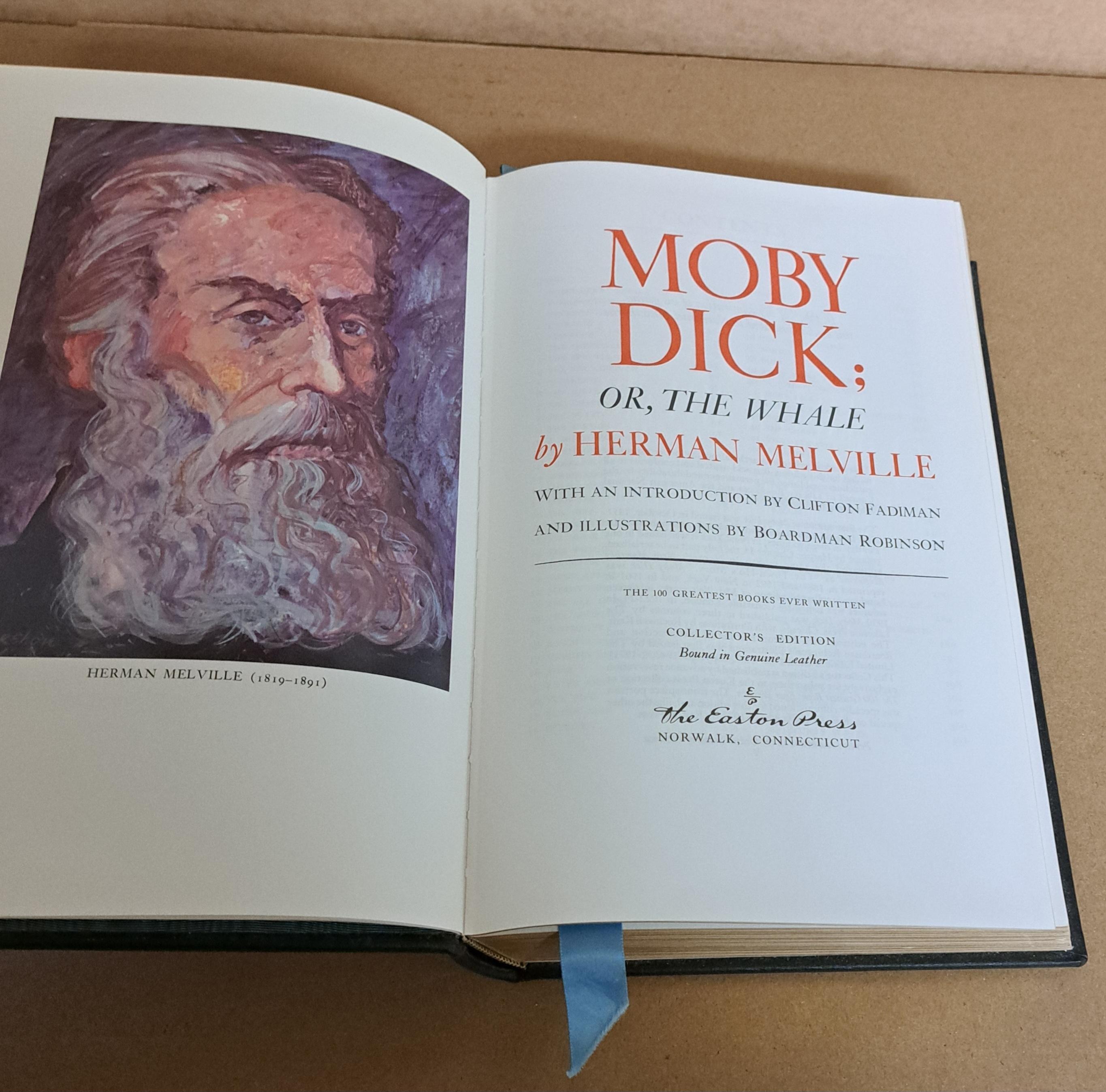 Moderne Moby Dick ou la baleine Easton Press 1977 en vente