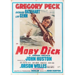 Moby Dick R1970s Italian Due Fogli Film Poster