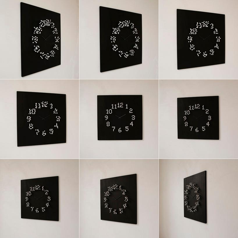 Mocap 'Black White' Illusionistic Wall Clock  For Sale 2