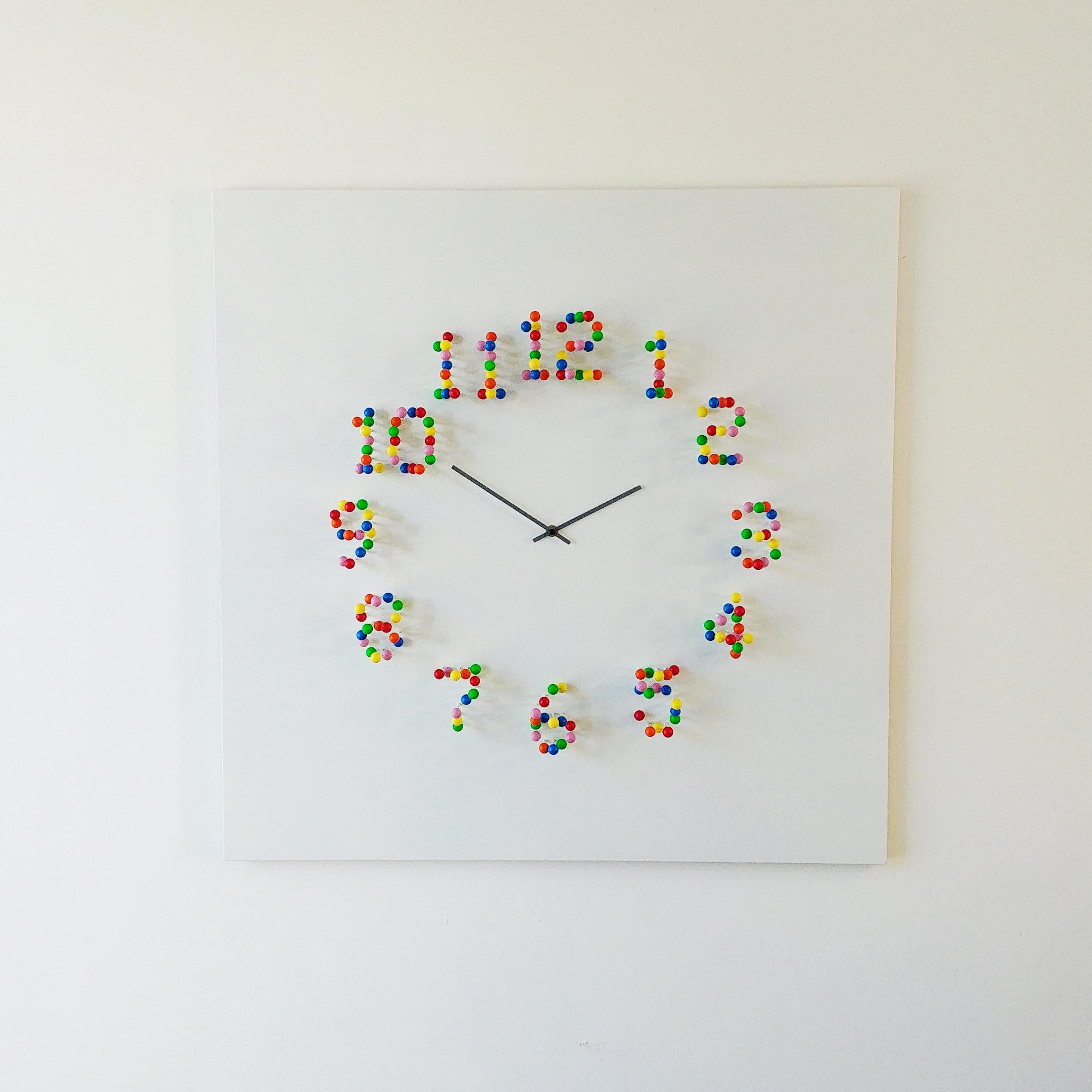 Postmoderne Horloge murale illusionniste Mocap Discodip en vente