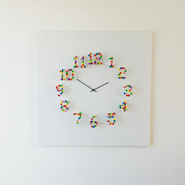 Modern Mocap 'Discodip' Illusionistic Wall Clock For Sale