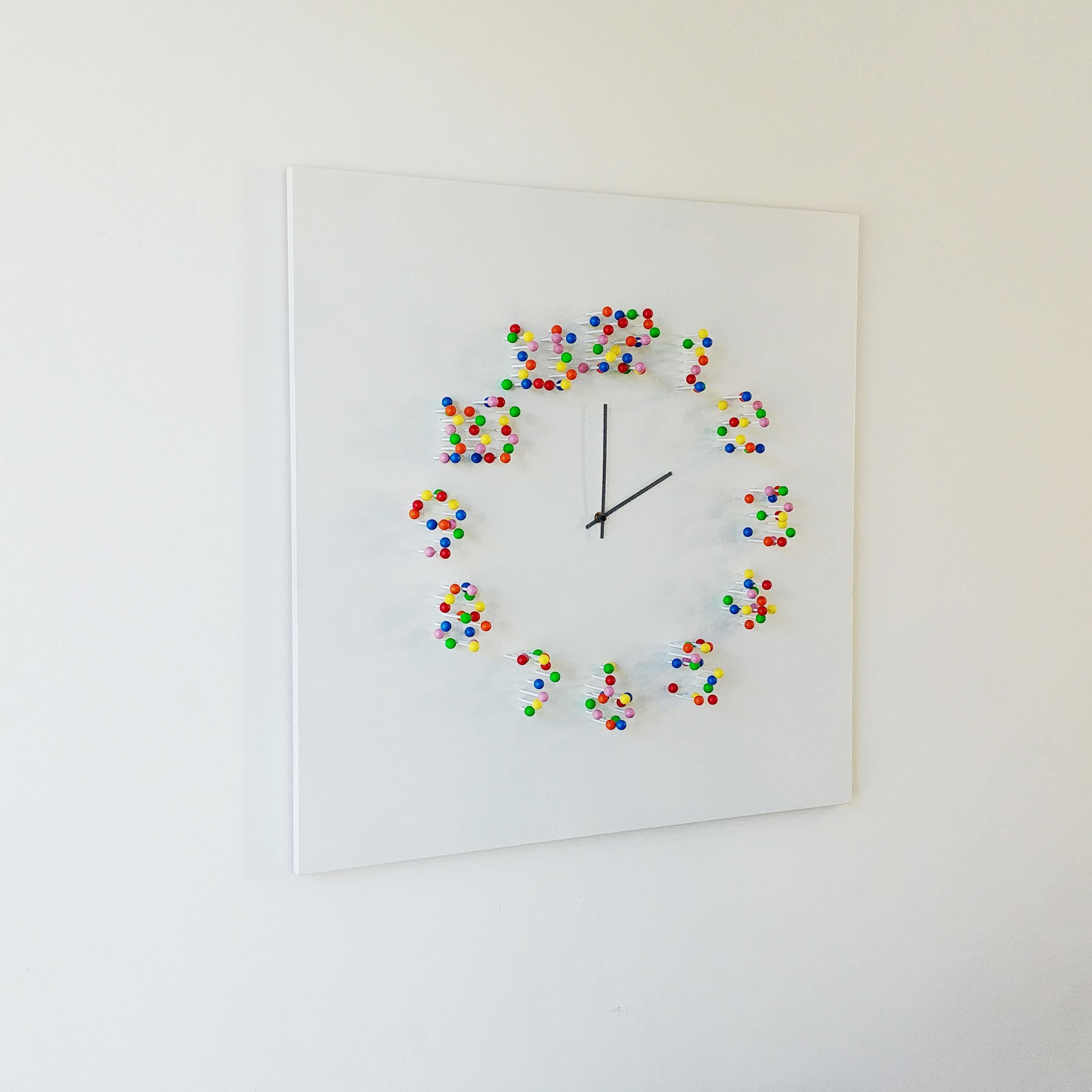 Post-Modern Mocap 'Discodip' Illusionistic Wall Clock For Sale
