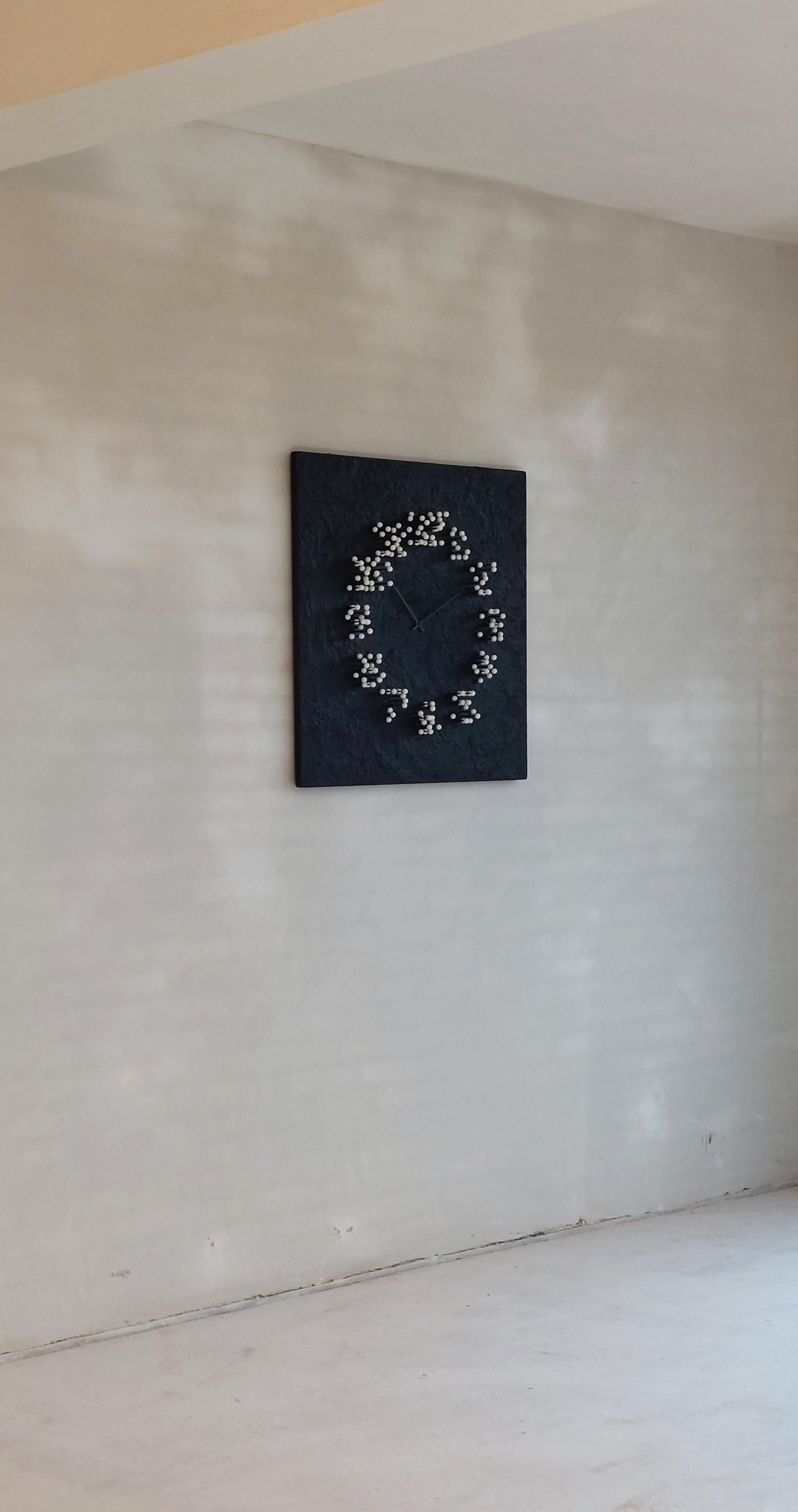 Post-Modern Mocap 'Moonwalk' Illusionistic Wall Clock For Sale
