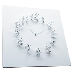 Horloge murale Mocap « blanc/blanc » illusionniste