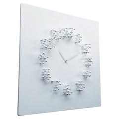 Mocap "weiß/weiß" Illusionistische Wanduhr