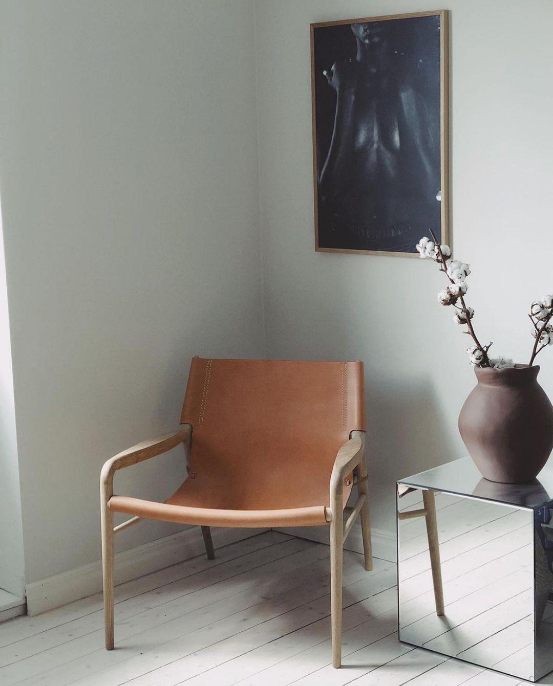 Patinated Mocca and Black Rama Oak Chair by Ox Denmarq For Sale