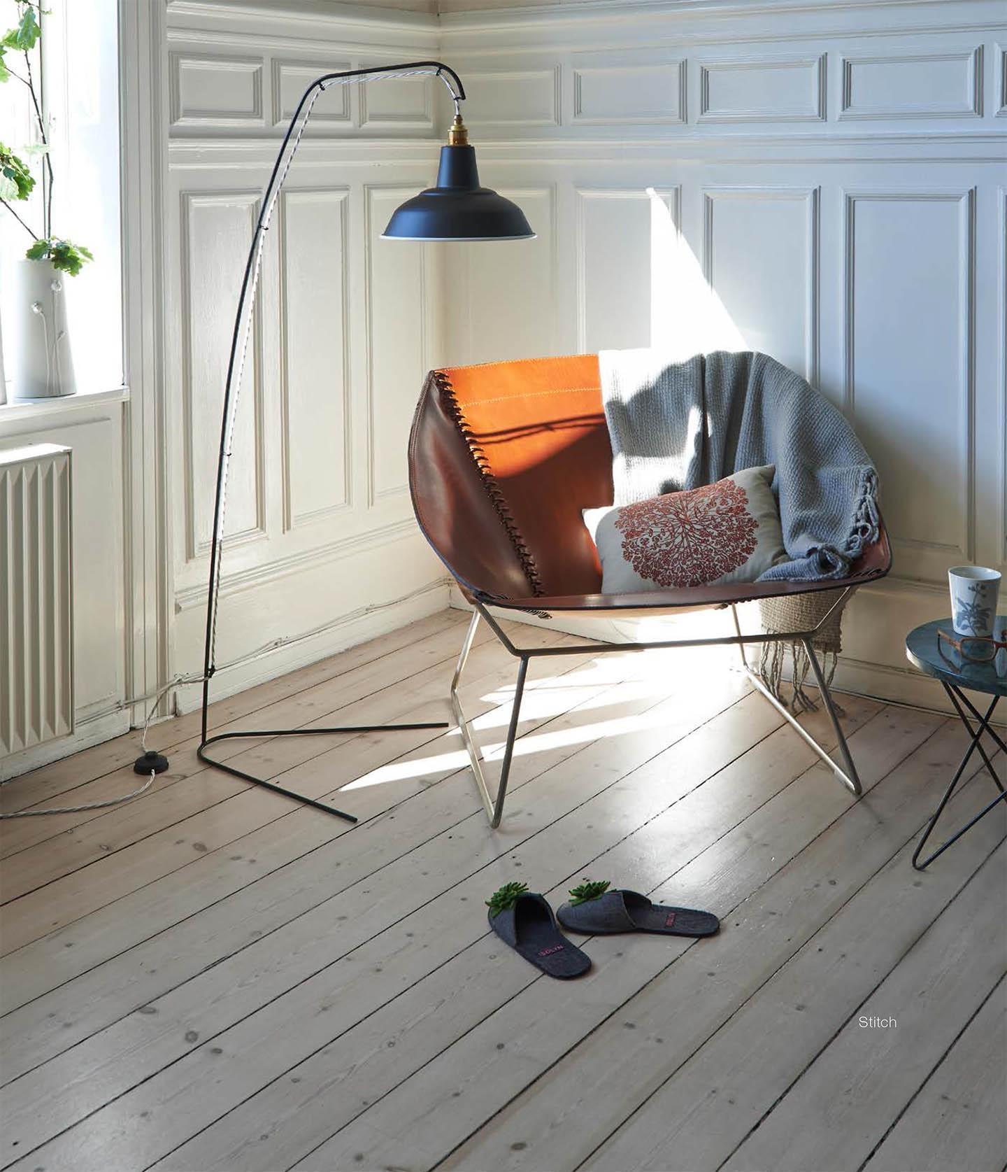 Post-Modern Mocca Stitch Chair by OxDenmarq For Sale