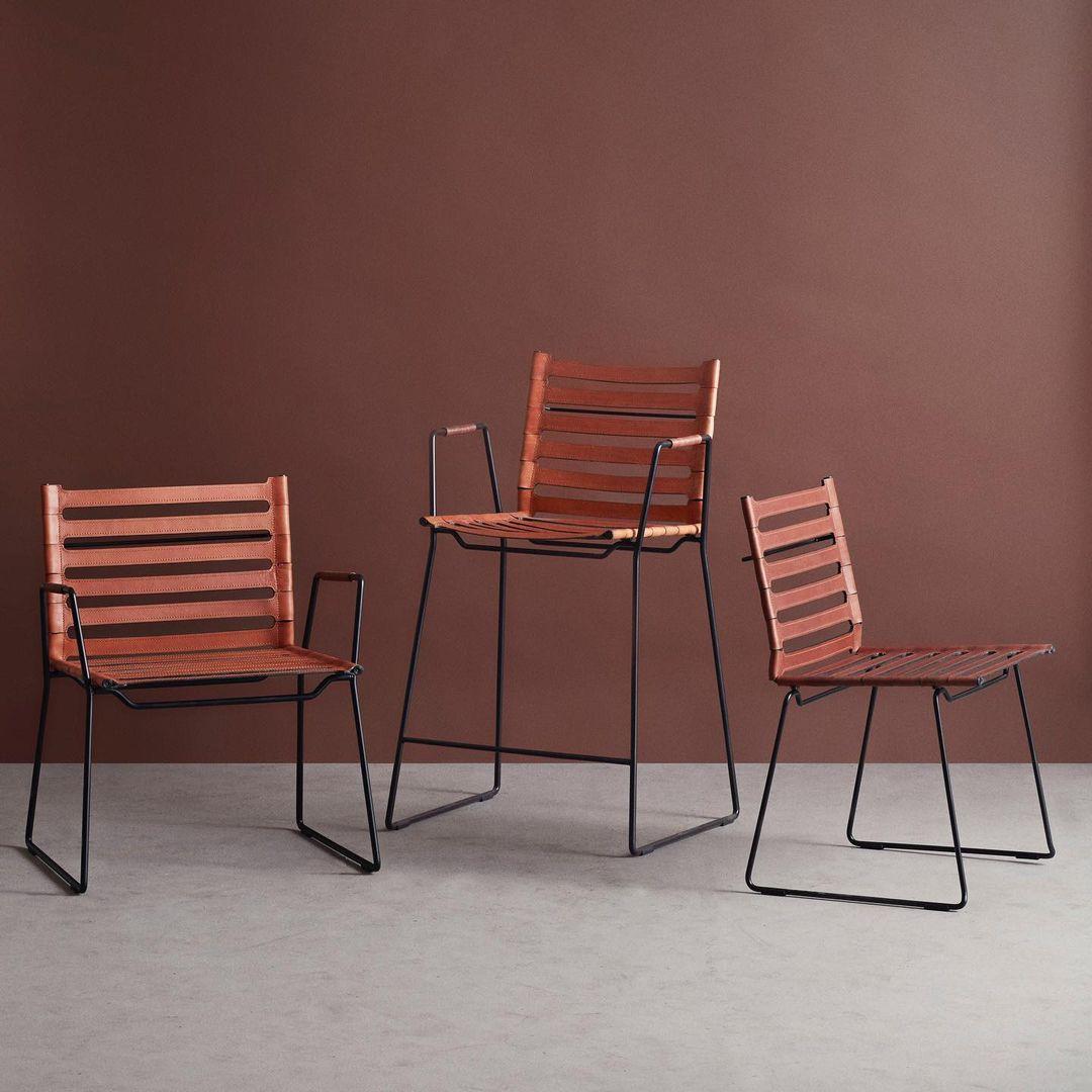Silla con correa Mocca de OxDenmarq Patinado en venta