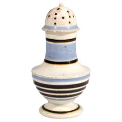 Mocha Pottery Blue Pepper Pot