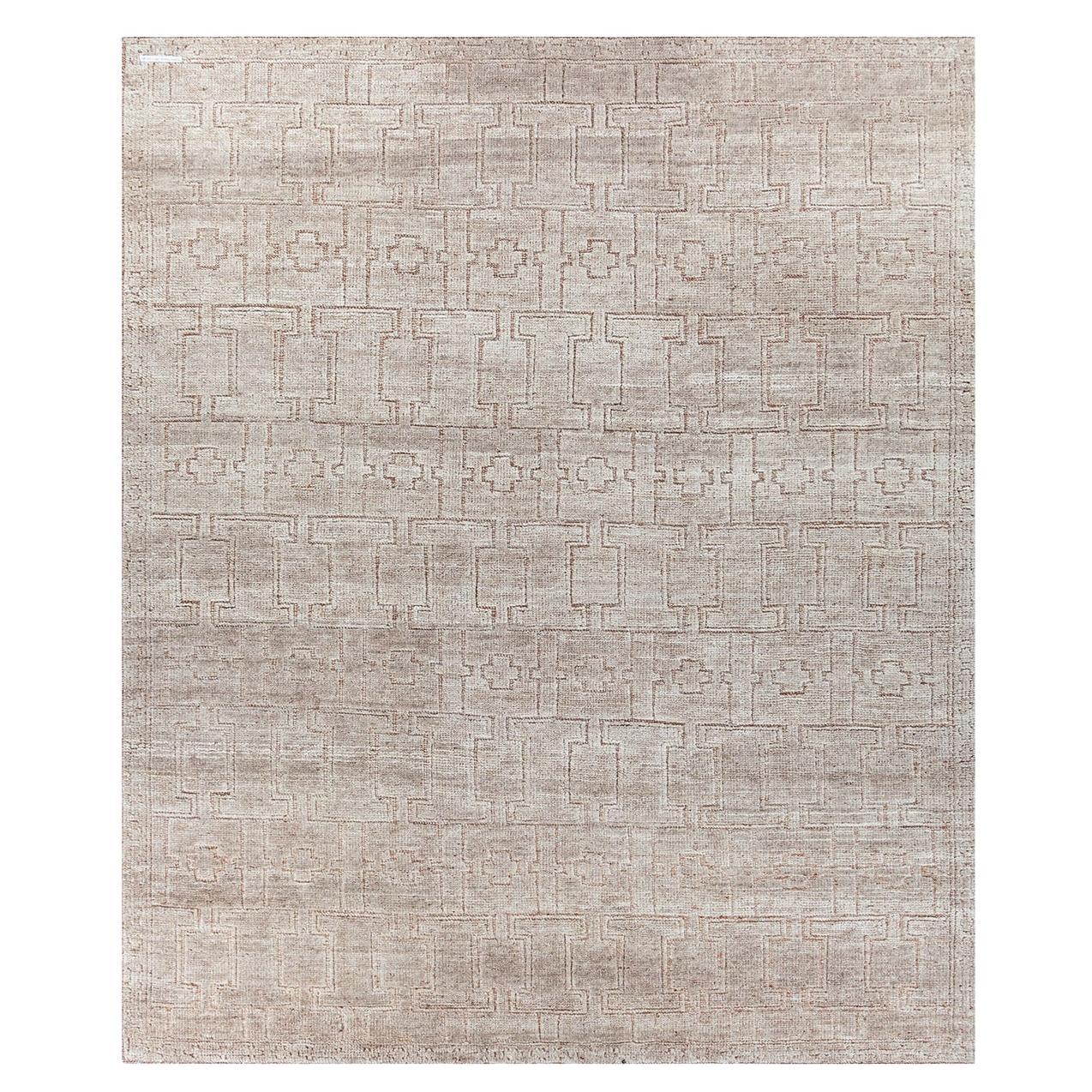  Mocha Rug by Rural Weavers, Knotted, Wool, 200x300cm For Sale