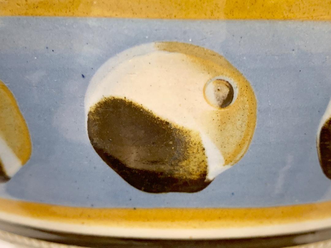 Folk Art Mochaware Bowl with Cat's Eye Decoration, England, circa 1820