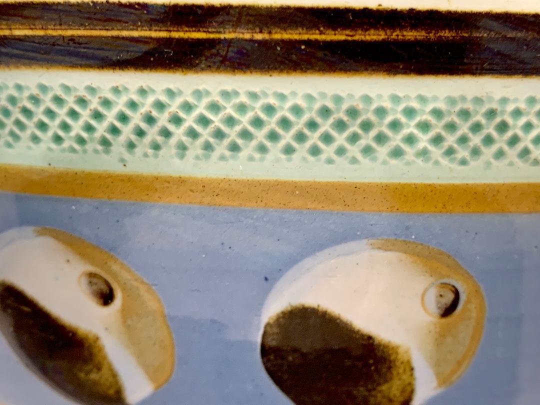 English Mochaware Bowl with Cat's Eye Decoration, England, circa 1820