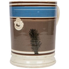 Mochaware Imperial Quart Mug Made circa 1840