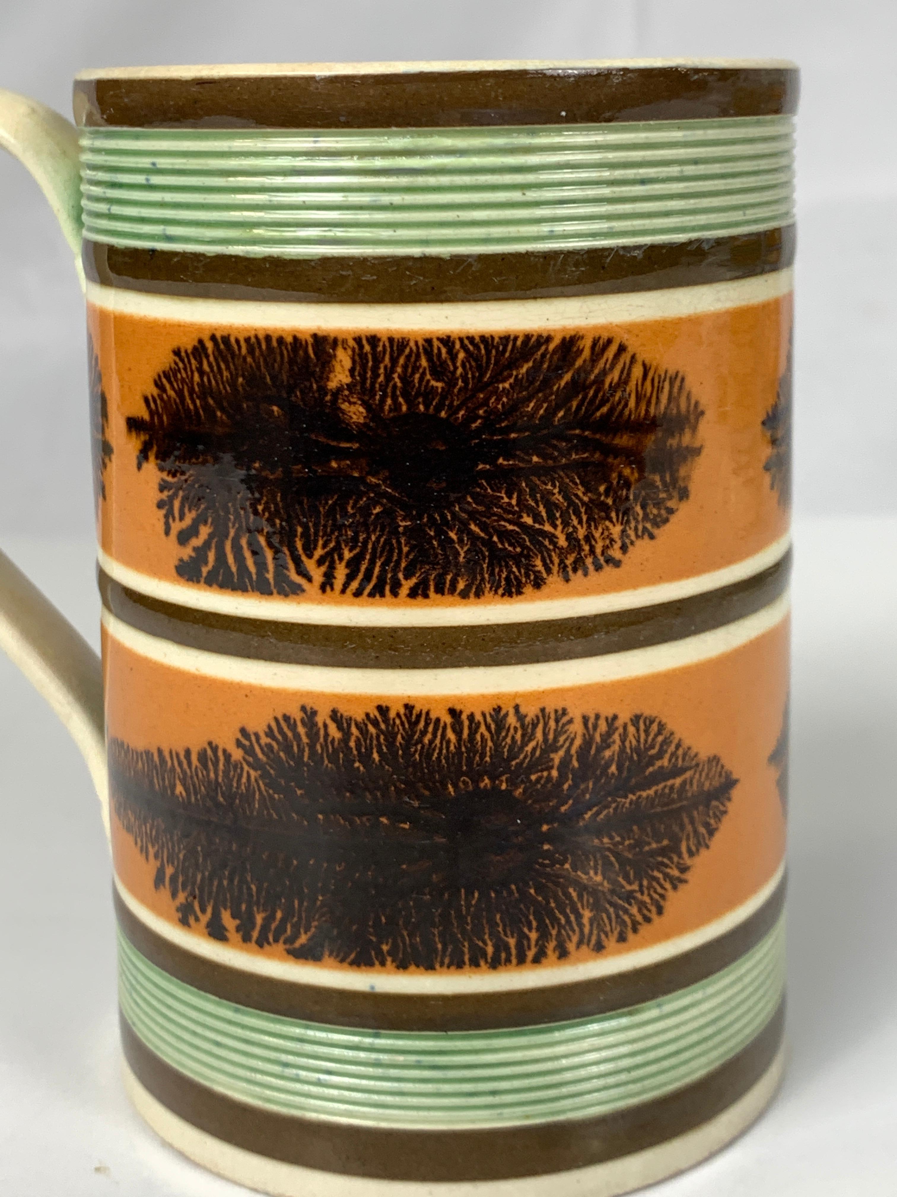 Other Mochaware Mug with Seaweed Decoration