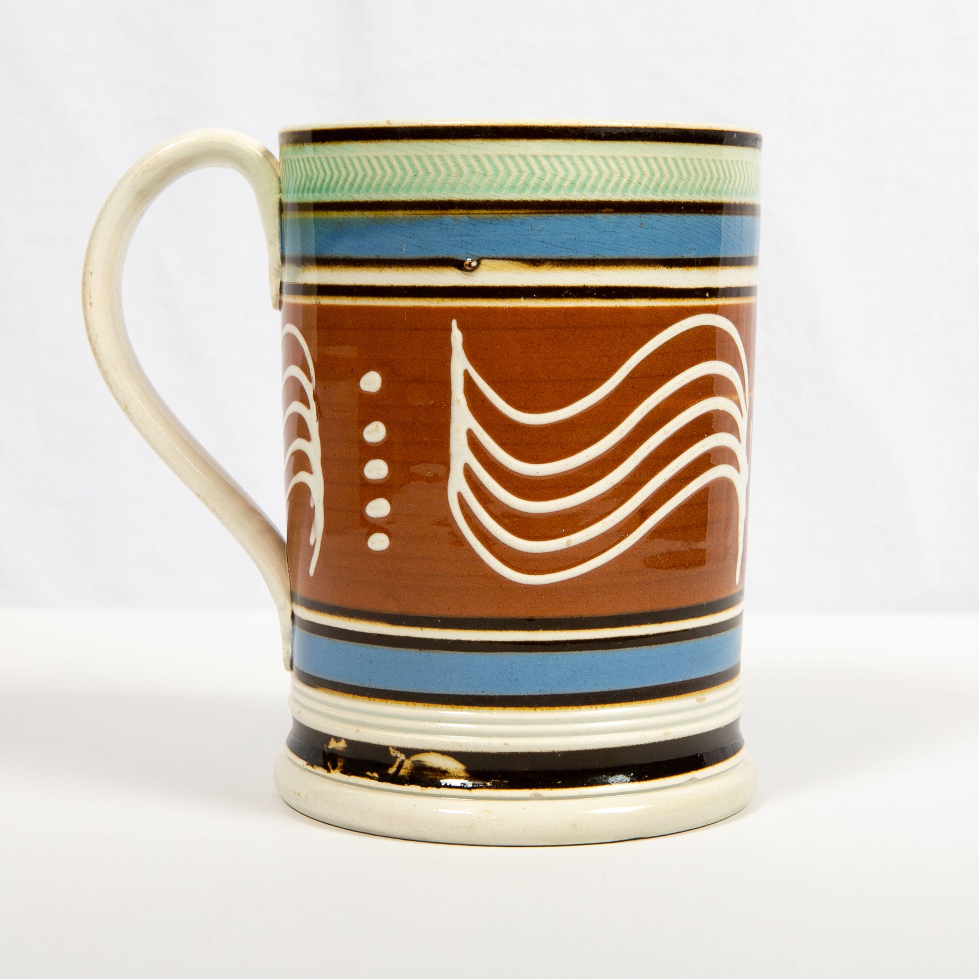 Mochaware Tankard Made in England Circa 1820 at 1stDibs quill and