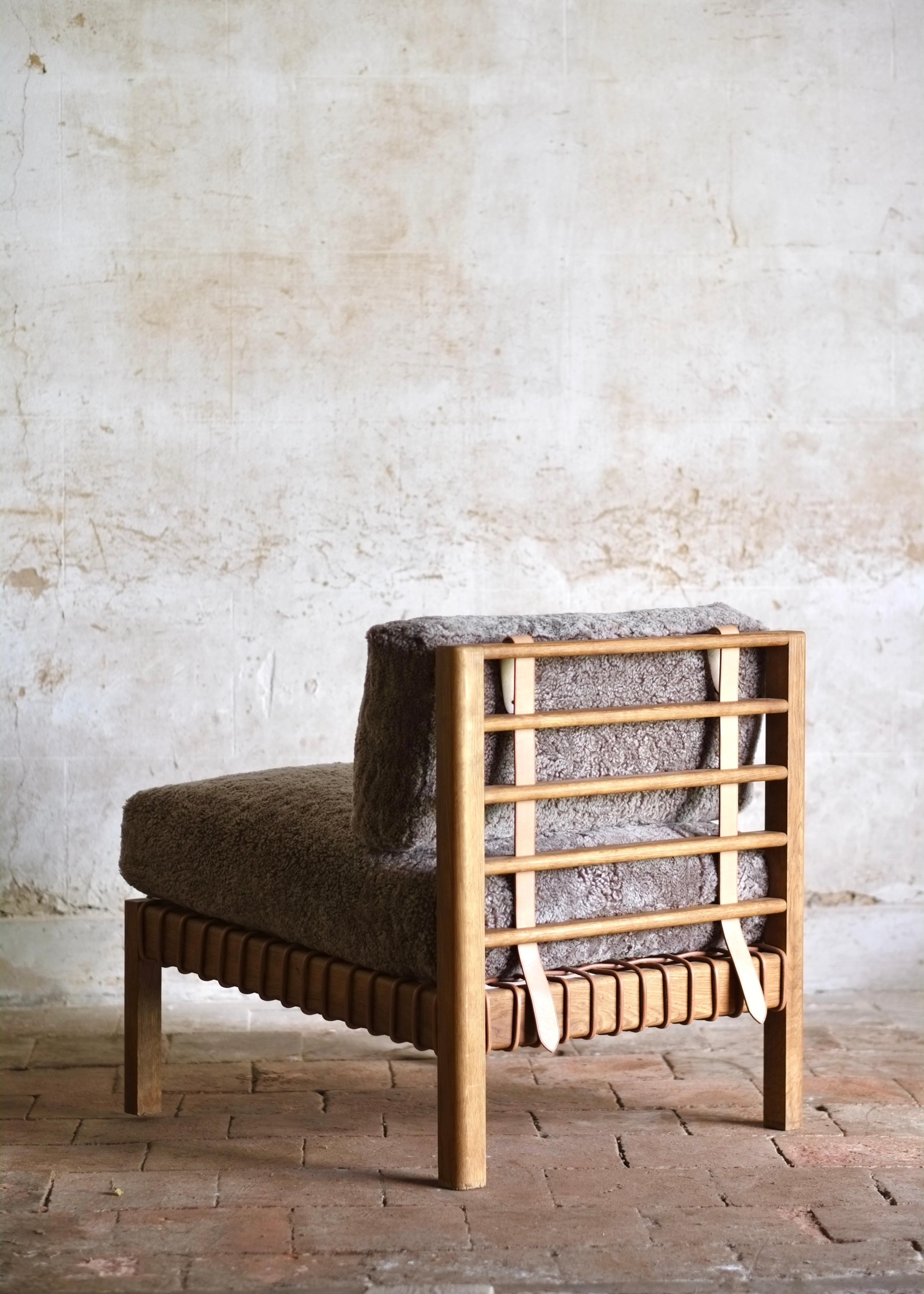 Mochi Easy Chair aus Shearling im Zustand „Neu“ im Angebot in Norwich, GB