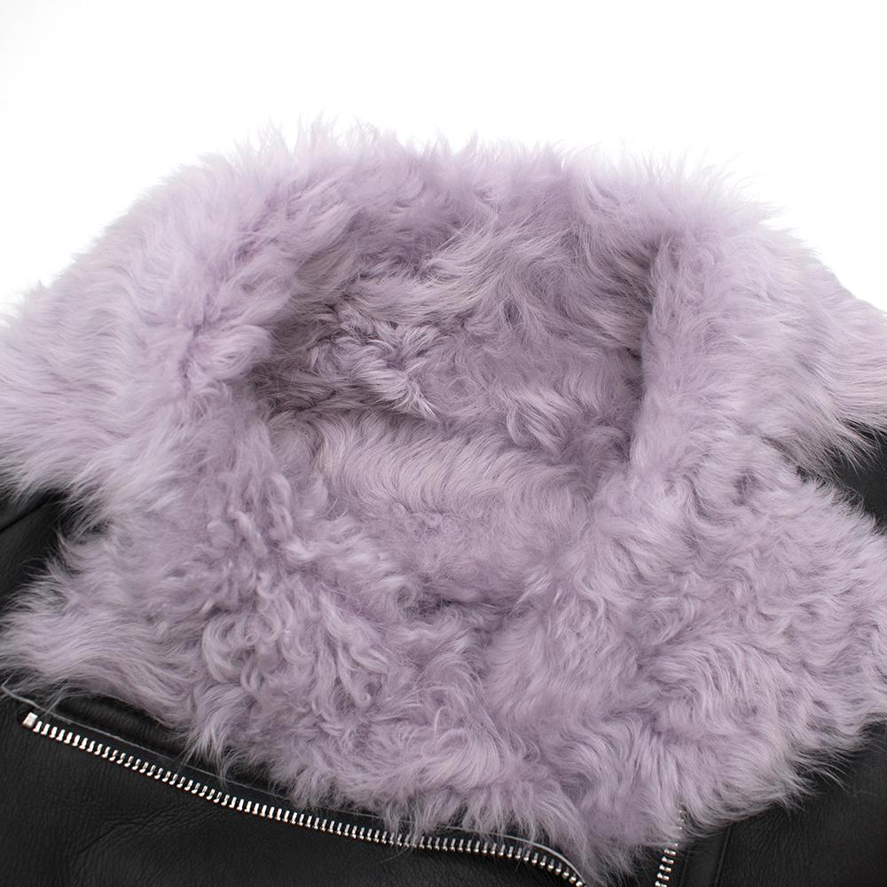 lilac leather jacket