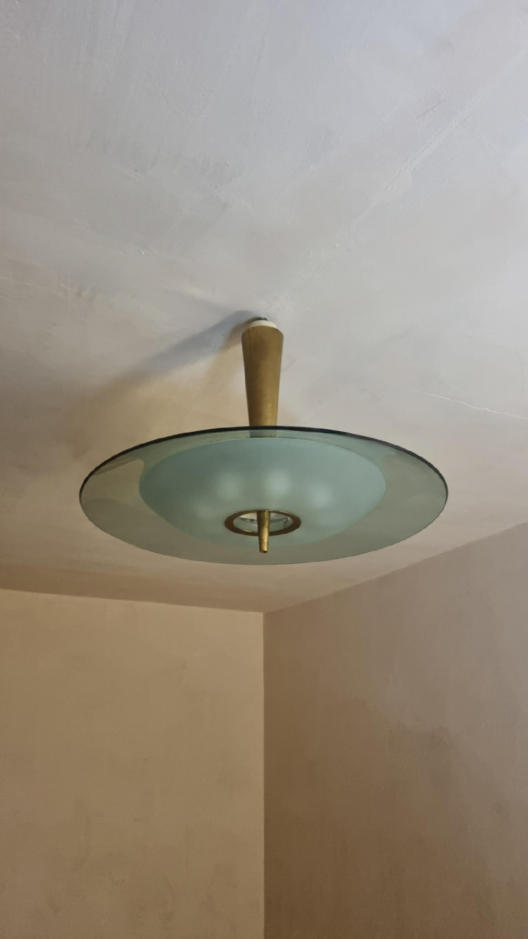 Mod 1462A ceiling lamp designed by Max Ingrand for Fontana Arte 1955 in vendita 5