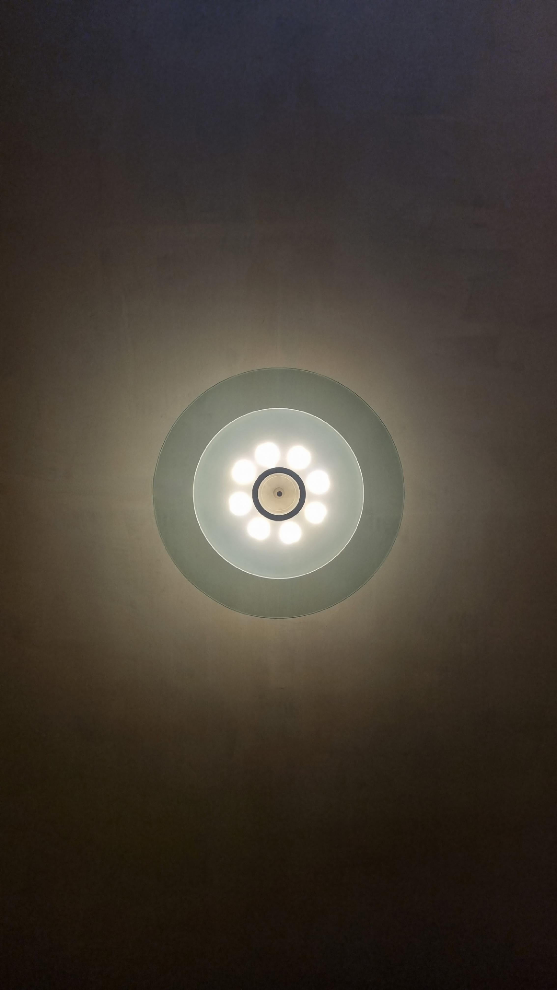 Mod 1462A ceiling lamp designed by Max Ingrand for Fontana Arte 1955 In condizioni buone in vendita a Arezzo, Italy