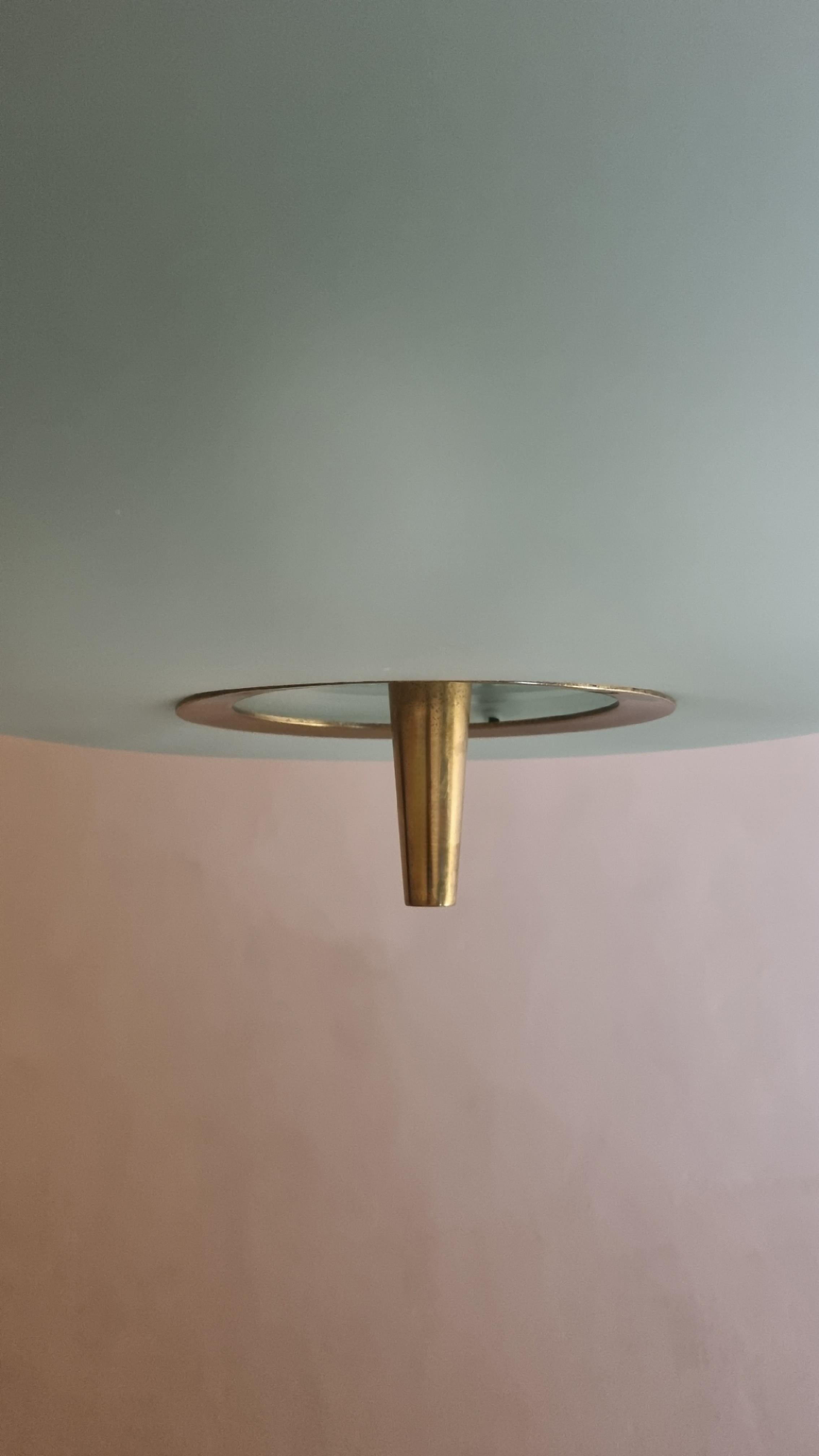 Ottone Mod 1462A ceiling lamp designed by Max Ingrand for Fontana Arte 1955 in vendita
