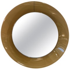 Mod. 1669 Circular Glass Mirror by Max Ingrand for Fontana Arte, Italy, 1960