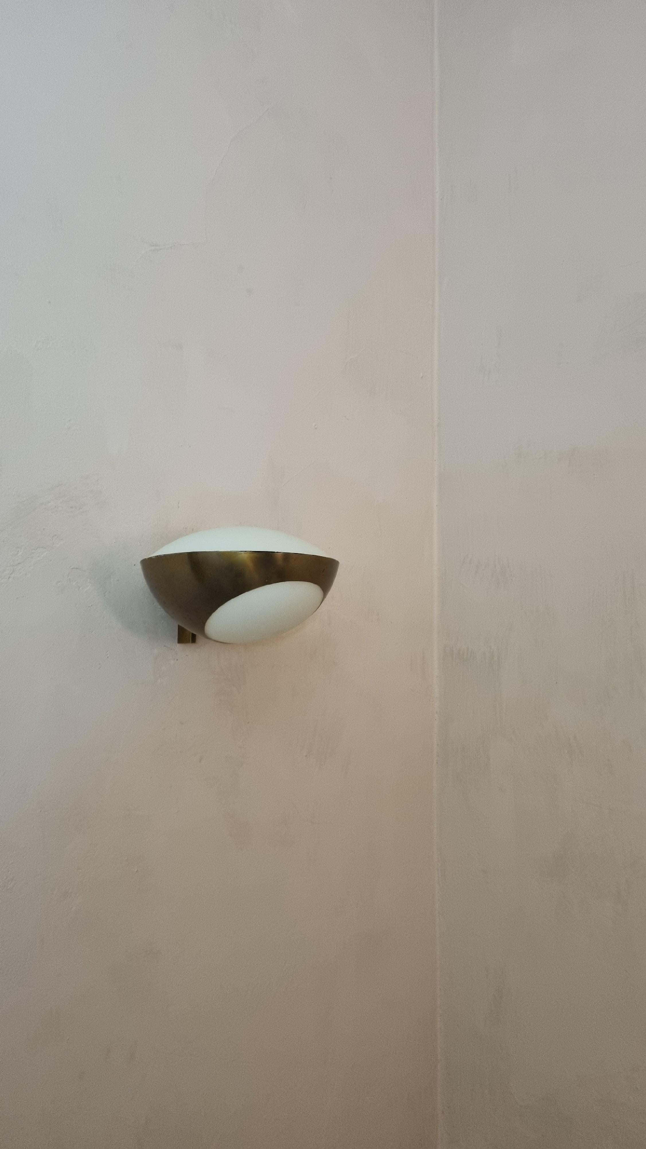 Mid-20th Century Mod. 1963 large wall sconces designed by Max Ingrand for Fontana Arte 1960s