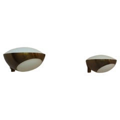 Mod. 1963 large wall sconces designed by Max Ingrand for Fontana Arte 1960s