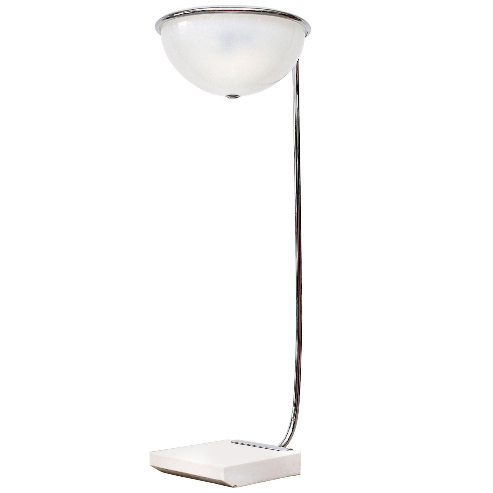 Mod 1970s 'Town Hall' Floor Lamp with Marble Base For Sale