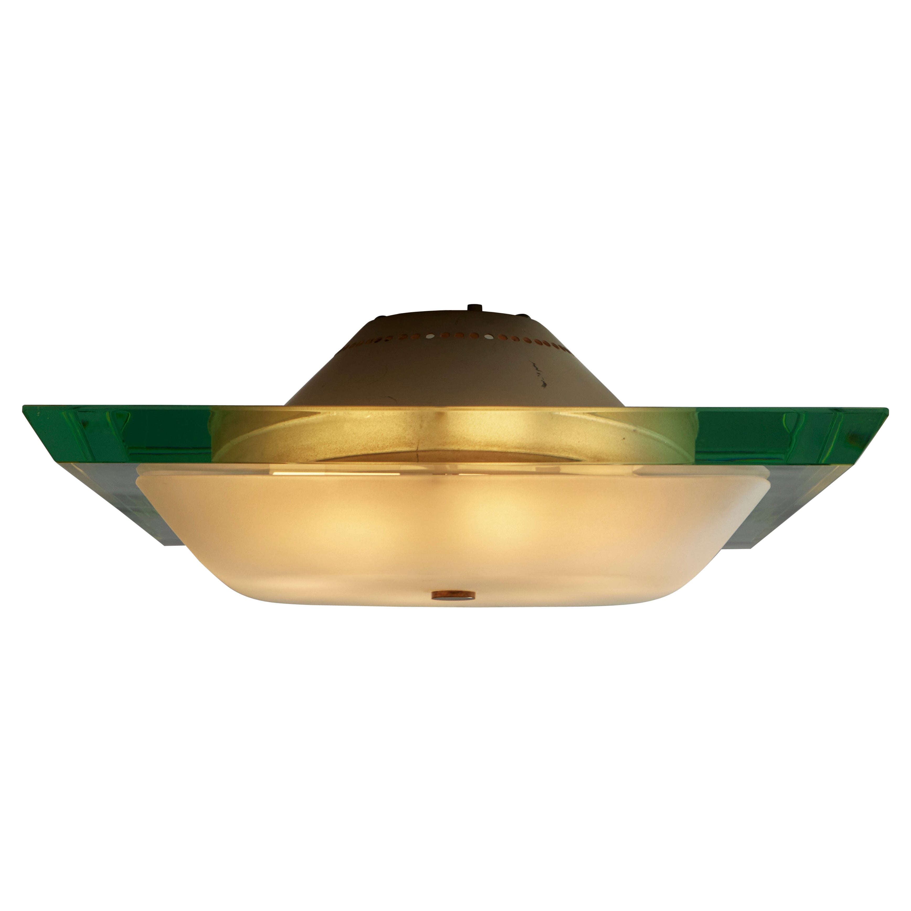 Mod. 1990 Flushmount by Max Ingrand for Fontana Arte