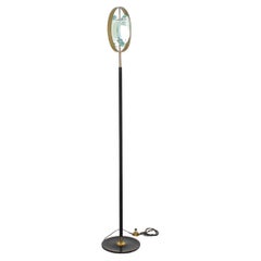 mod. "2020" by Max Ingrand for Fontana Arte Brass and Glass Floor Lamp 60s Italy