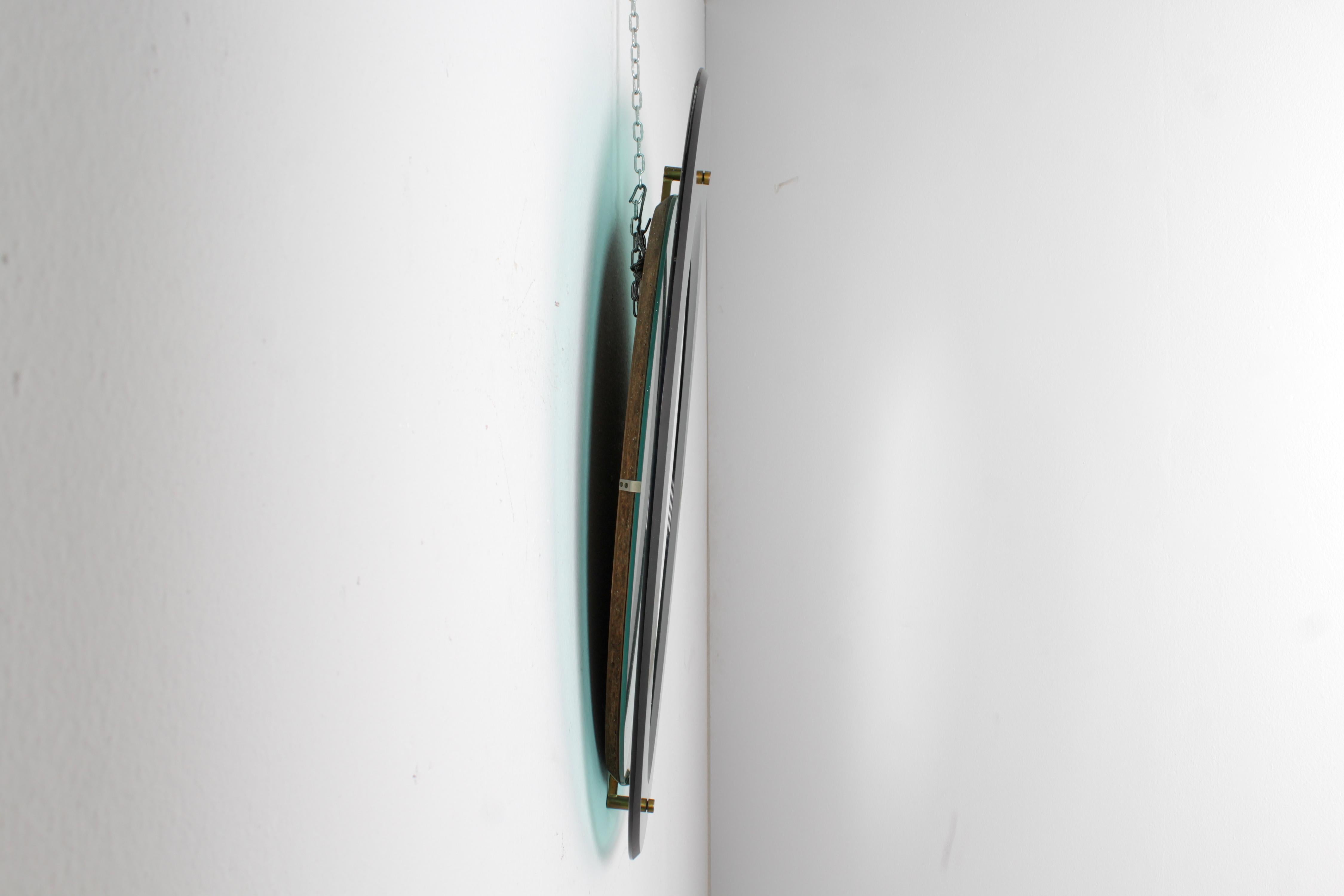 Ovaler Nile-Glasspiegel mod. 2085 von Max Ingrand für Fontana Arte, Italien, 60er Jahre 6