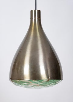 Lampada da soffitto sfaccettata Mod. Plafoniera sfaccettata 2200 di Max Ingrand per Fontana Arte, Italia. C.C.