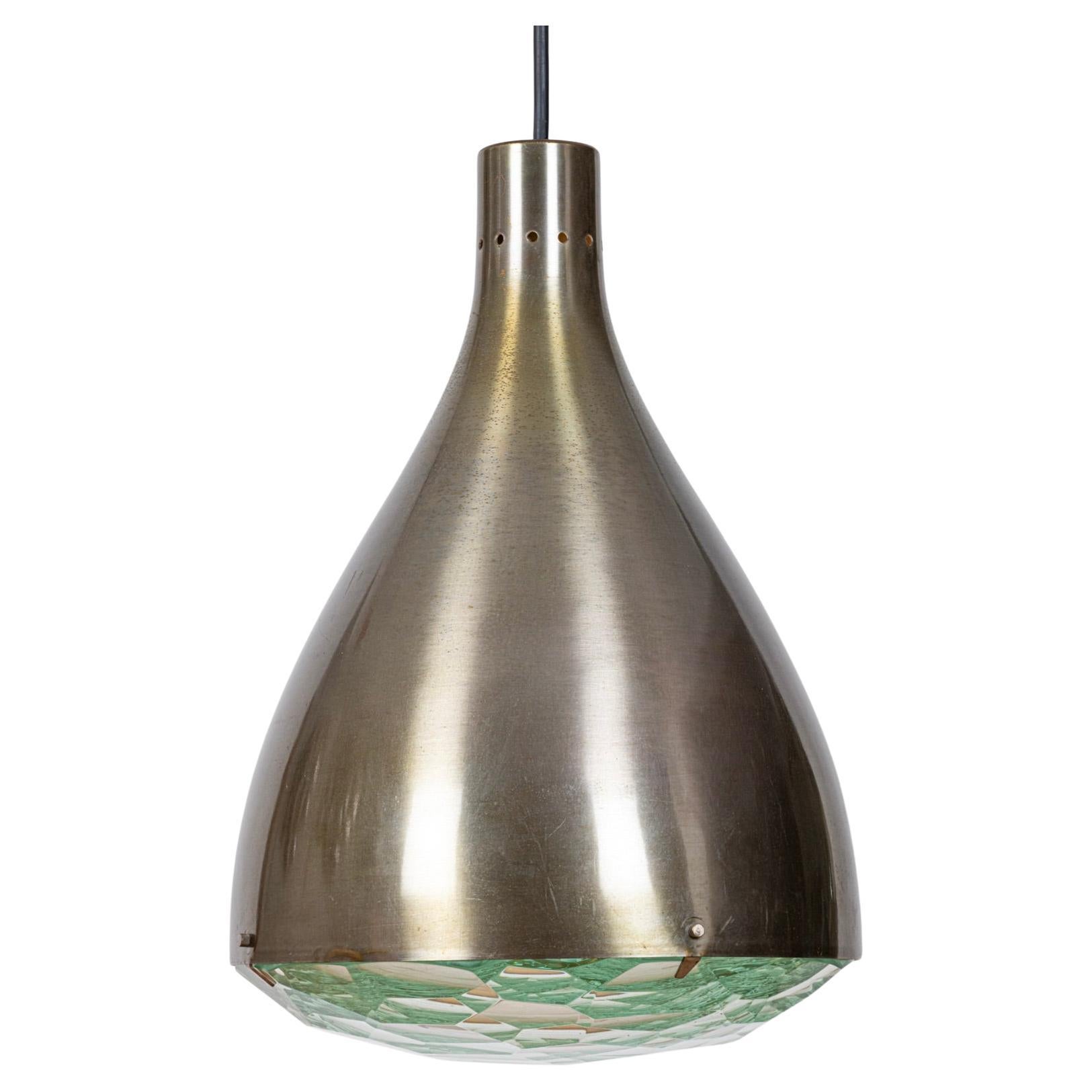 Mod. 2200 Faceted Ceiling Light by Max Ingrand for Fontana Arte, Italy. c.1960