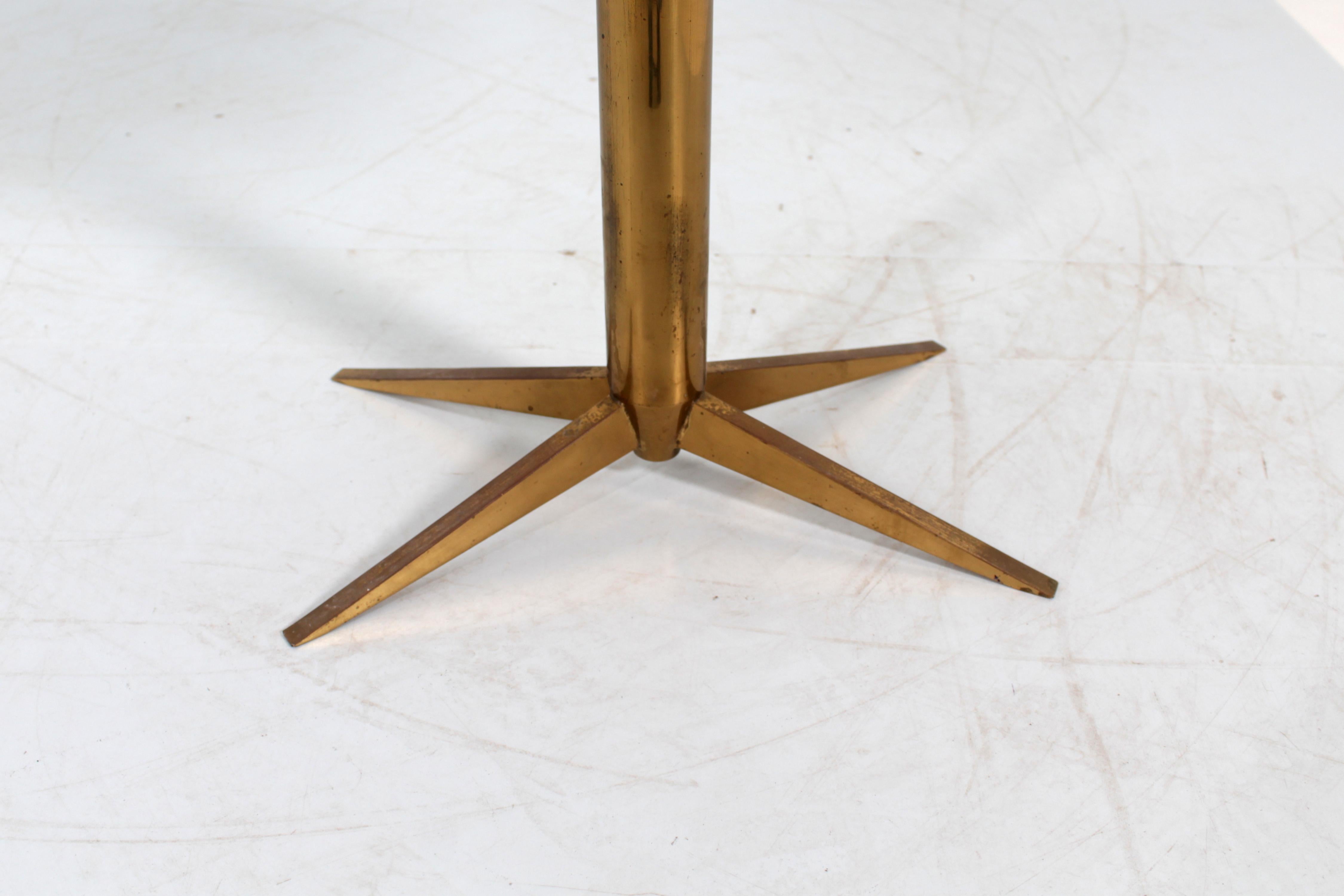 Mid-20th Century Mod. 2306 by M. Ingrand for Fontana Arte Glass and Brass Coffee Table 60s Italy