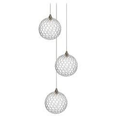 Mod 3, Four Inch Blown Glass Pendant Bedside Chandelier by Shakuff