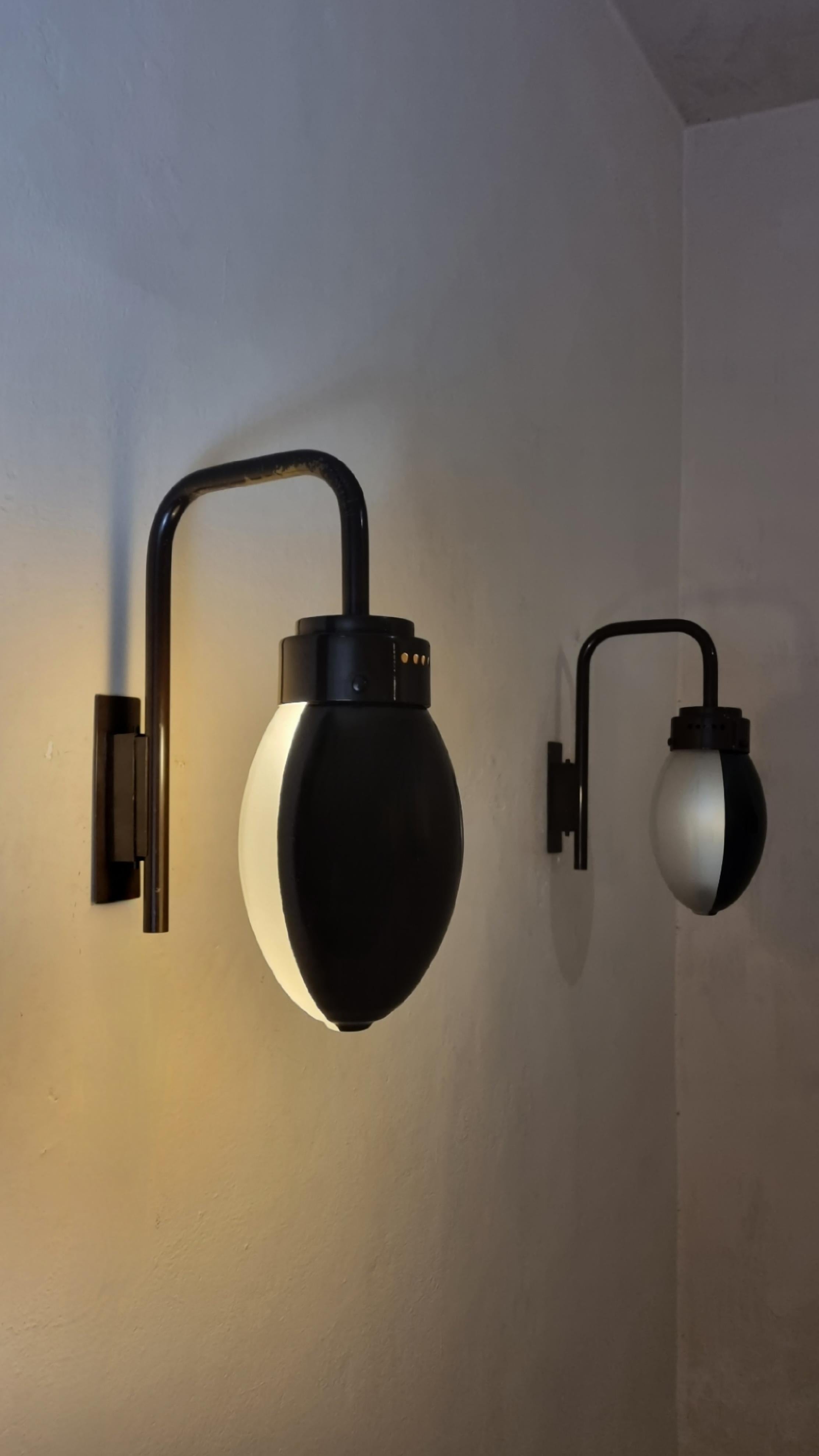 Appliques Ochetta Mod. 3052 conçues par F. Albini & F. Helg pour Arteluce 1963 Bon état - En vente à Arezzo, Italy