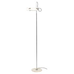 Mod. "3319 Spider'" by Joe Colombo for Oluce White Metal Floor Lamp 1965 Italy