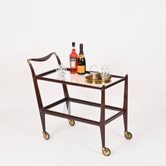 Barwagen „Mod. 58“ aus Palisanderholz und Messing von Ico Parisi, Italien, 1952