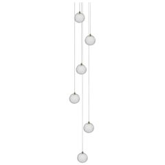 Mod 6:: Six Inch Blown Glass Pendant Foyer Chandelier by Shakuff