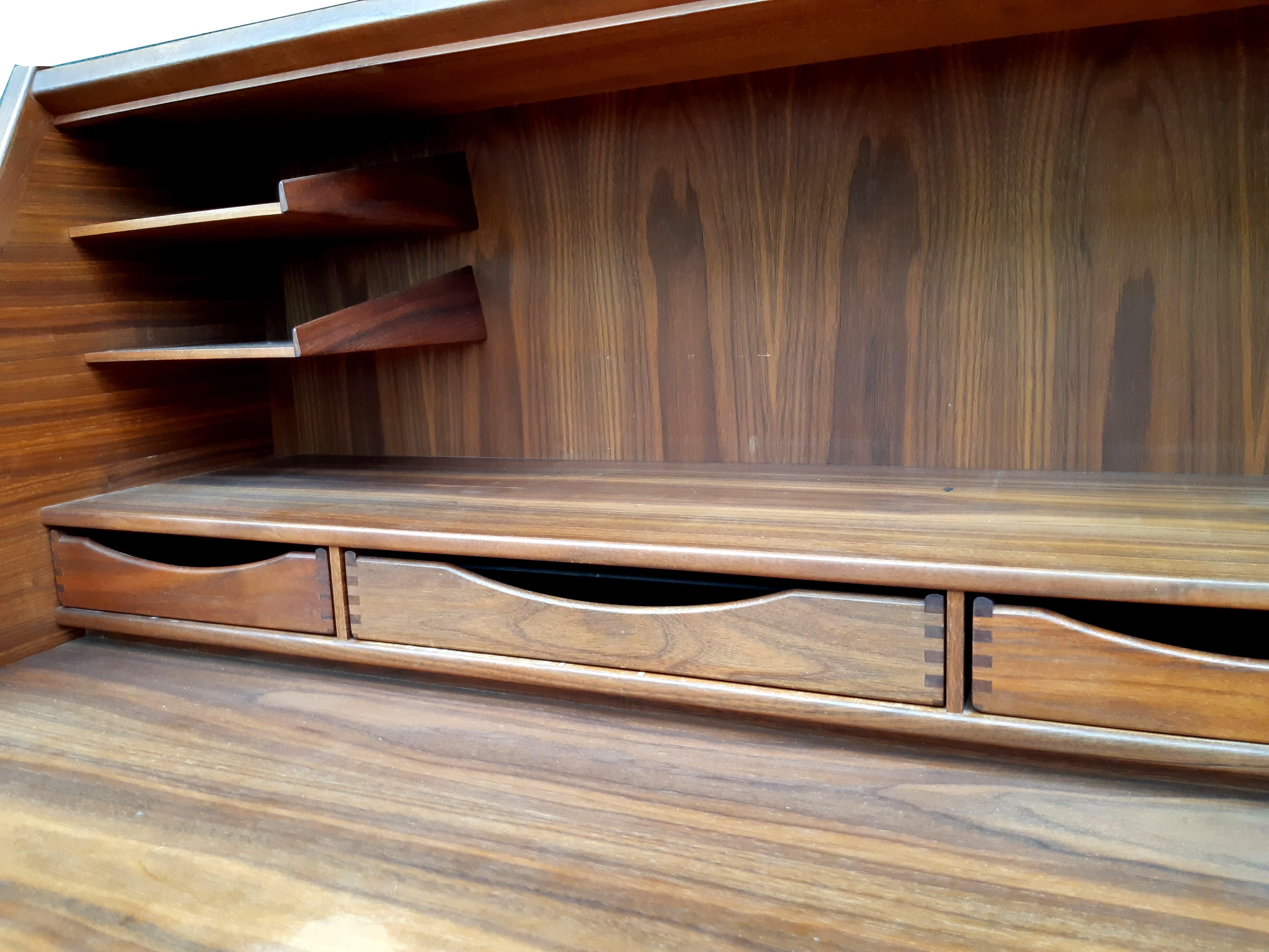 Milieu du XXe siècle Mod. 63 Sekretär Schreibtisch Teak Kai Kristiansen HNJ Møbel / Tørring Møbelfabr en vente