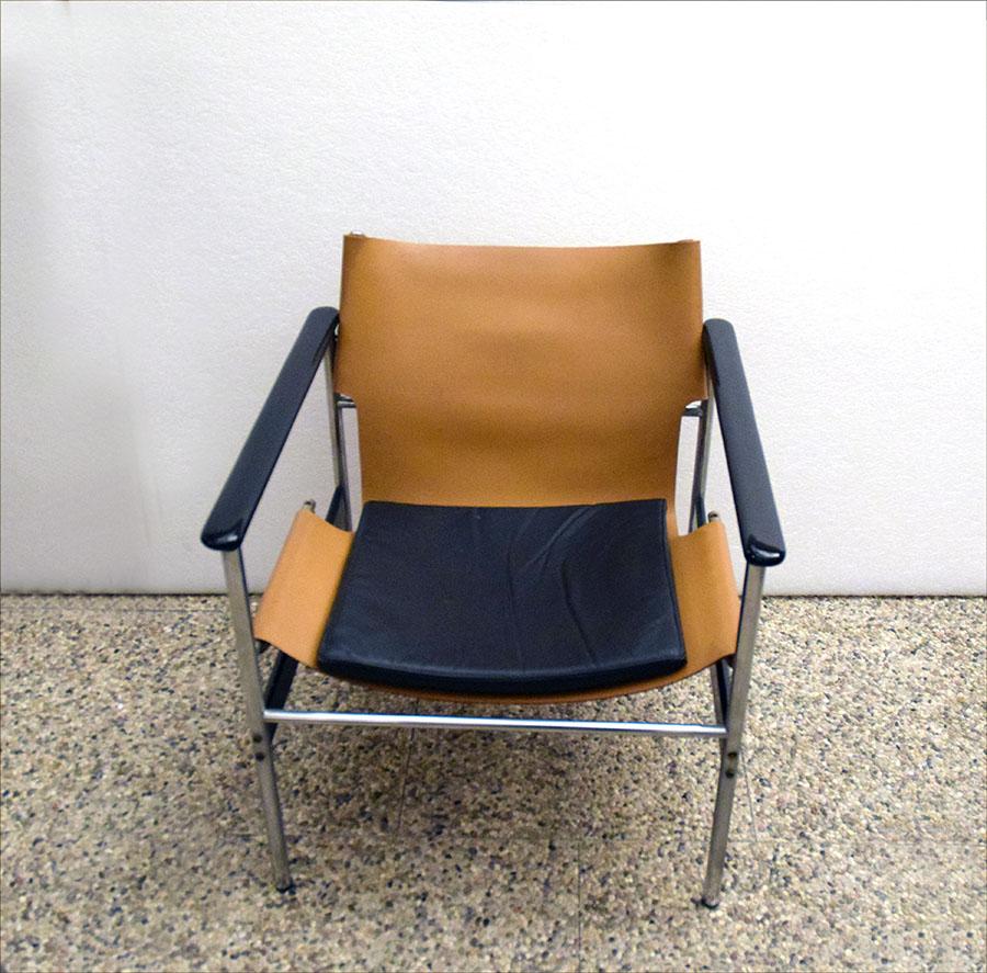 Mod 657 Sling Armchairs by Charles Pollock for Knoll, Set of 2 In Excellent Condition In Parma, IT