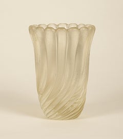 Mod. 7607 'Corroso' Glass Vase by Flavio Poli, Seguso Vetri d'Arte, Italy, 1942