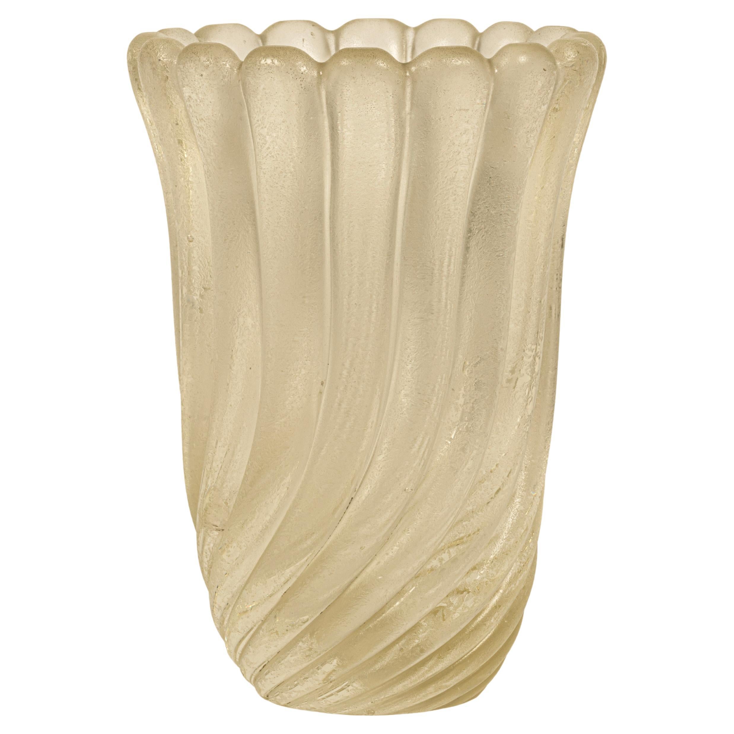 Mod. 7607 Vaso in vetro 
Corroso
 di Flavio Poli, Seguso Vetri d
Arte, Italia, 1942 in vendita