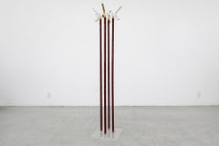 MOD Aldo Tura Inspired Italian Plexi and Brass Coat Tree
