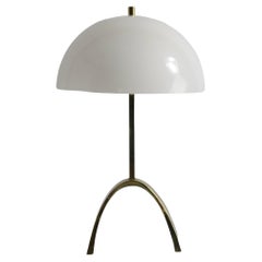 Mod Architectural Brass and Plastic Table Lamp Att. to Thurston for Lightolier