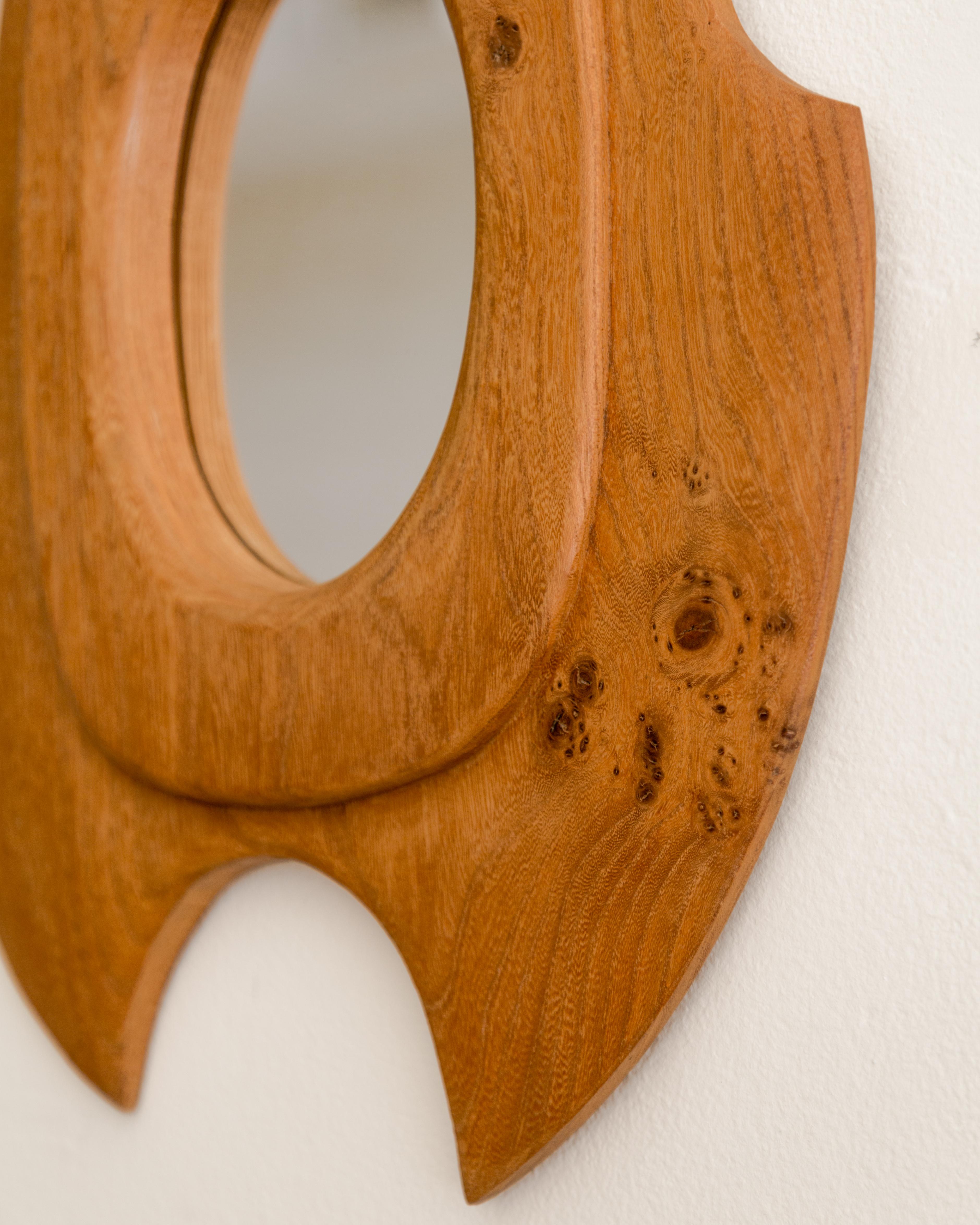 French Mod Biomorphic Shaped Mirror For Sale